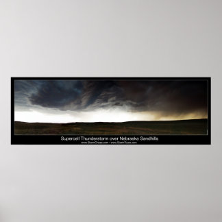 Poster Supercellule sur les Sandhills du Nebraska
