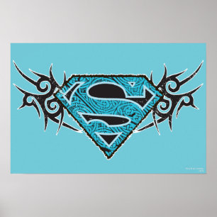 Poster Supergirl Tribal Pattern Logo
