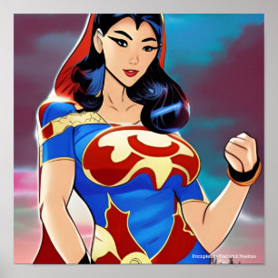 Poster Superhero féminin