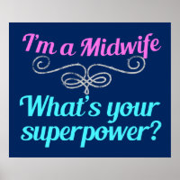 Superhero mignonne sage-femme