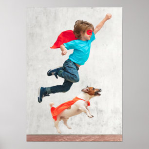 Poster Superhéros de chiens et de chiens