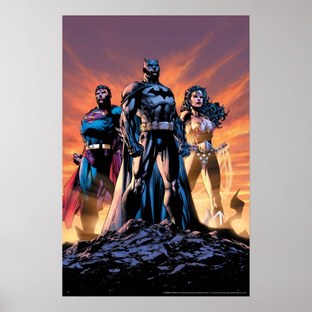 Poster Superman, Batman et Wonder Woman Trinity (Devant)