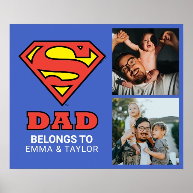 Poster Superman | "Ce Super Papa Appartient À" (Devant)