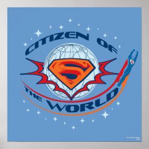 Poster Superman Citoyen du Monde