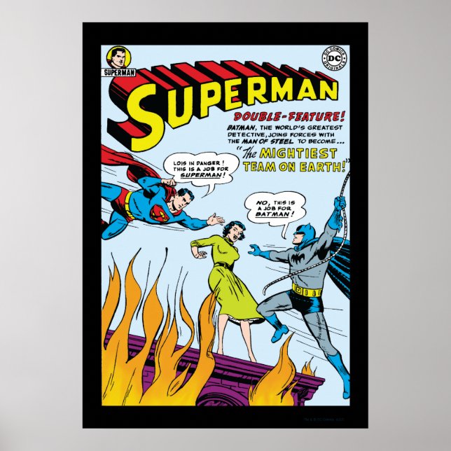Poster Superman (double fonction avec Batman) (Devant)