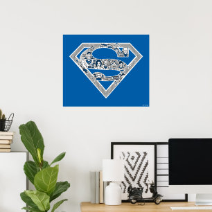 Poster Superman Logo Doodle Art