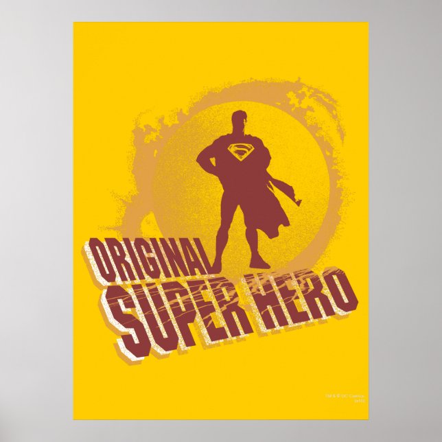 Poster Superman Original Super Hero (Devant)