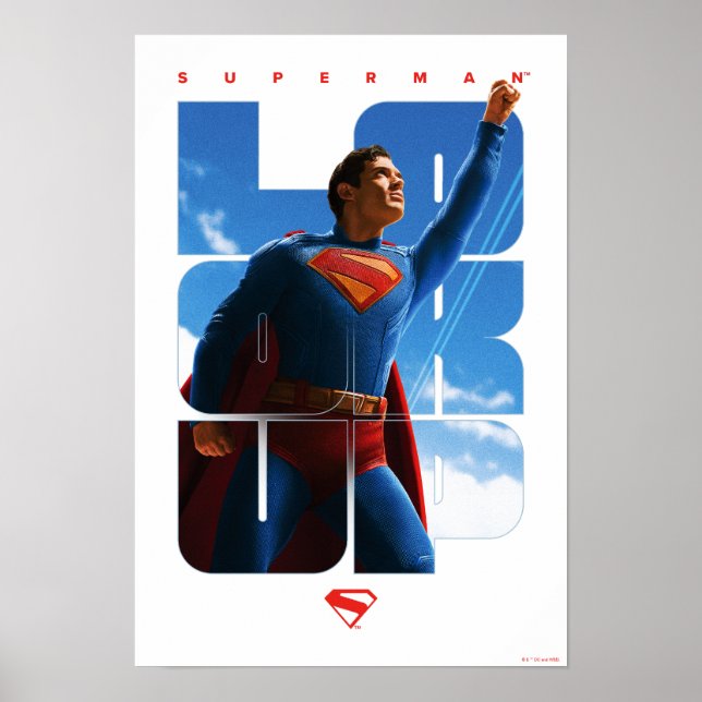Poster Superman regarde Pose (Devant)