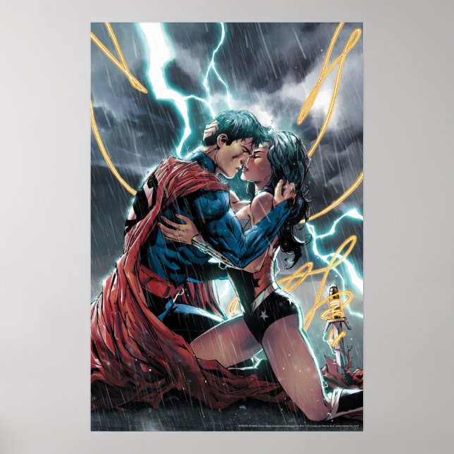 Poster Superman/Wonder Woman Comic Art promotionnel (Devant)