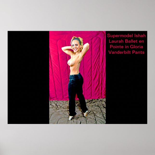 Poster Supermodel Ishah Laurah à Gloria Vanderbilt Pants (Devant)