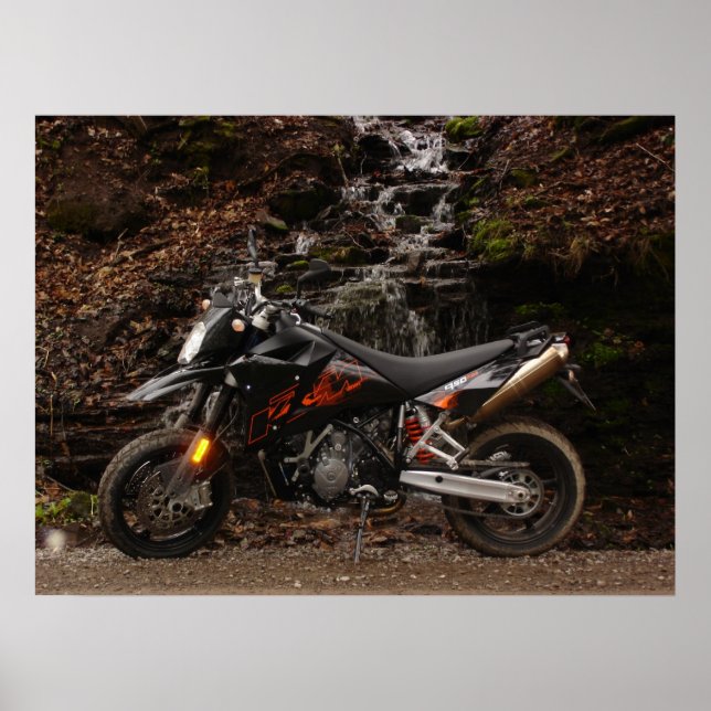 Poster Supermoto KTM 950 (Devant)