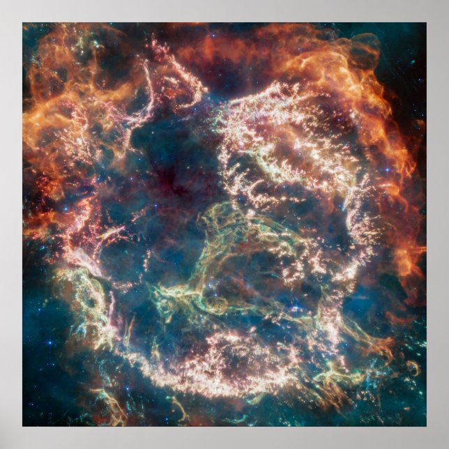 Poster Supernova Resnant Cassiopée A. (Devant)