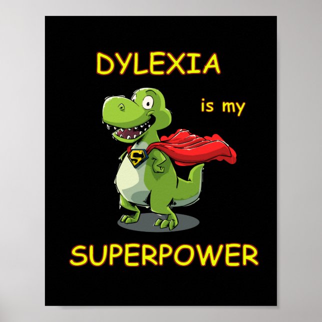 Poster superpuissance dyslexique (Devant)