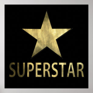 Poster Superstar d'or d'étoile