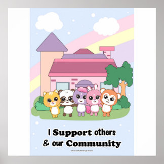 Poster Support Community wall art