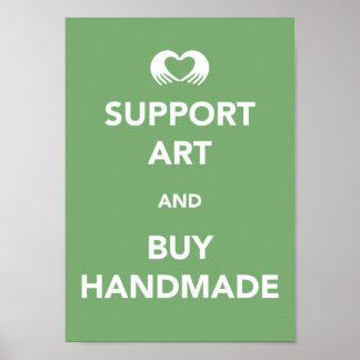 Poster Support de l'art et l'achat artisanal