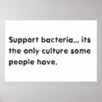 support des bactéries