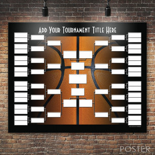 Poster Support du tournoi de basket-ball