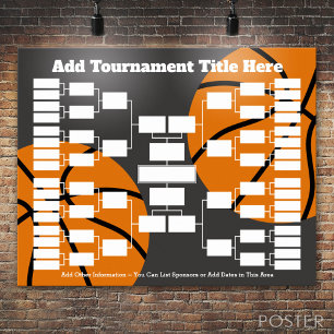 Poster Support du tournoi de basket-ball