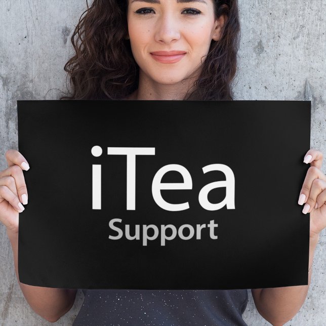 Poster Support iTea - Un papa pun pour les buveurs de thé (Créateur téléchargé)