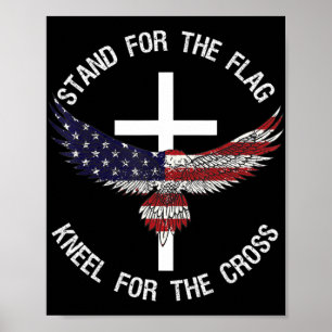 Poster Support Patriotique Pour Le Pignon Drapeau Pour La