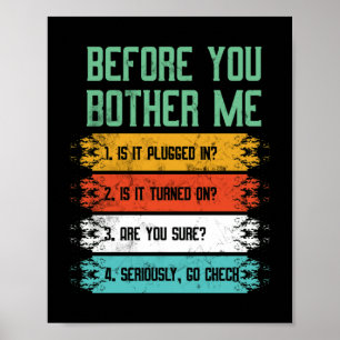 Poster Support technique informatique