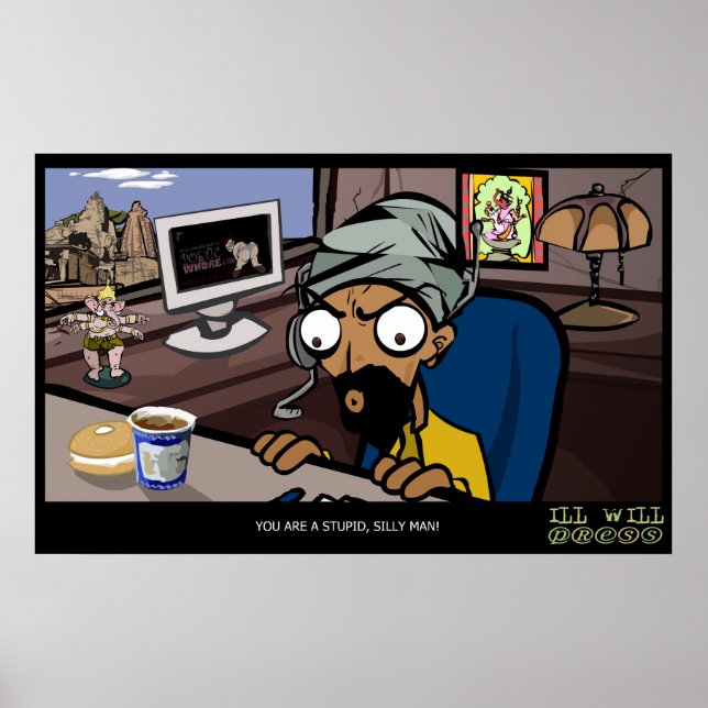 Poster Support Technique "Vous Êtes Un Homme Stupide Et S (Devant)