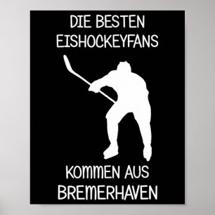Poster Supporter de hockey sur glace de Bremerhaven