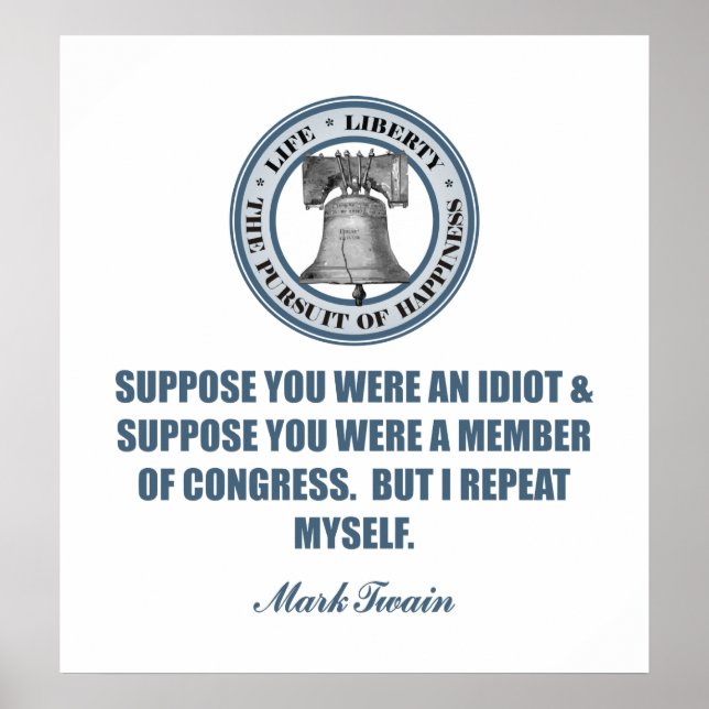 Poster Supposons -Mark Twain (Devant)