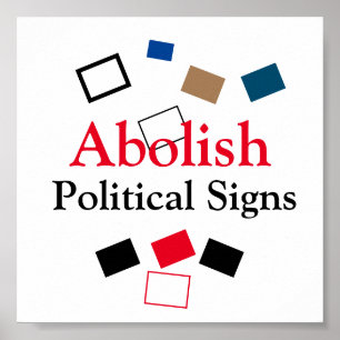 Poster Supprimer les signes politiques