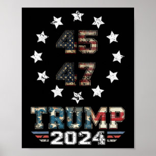 Poster (sur Ck) Western Trump Cow-boy Vous Avez Encore Ra