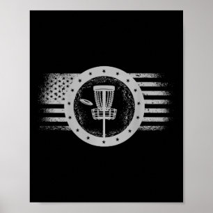 Poster Sur Drapeau Américain Grunge De Sport De Golf De D