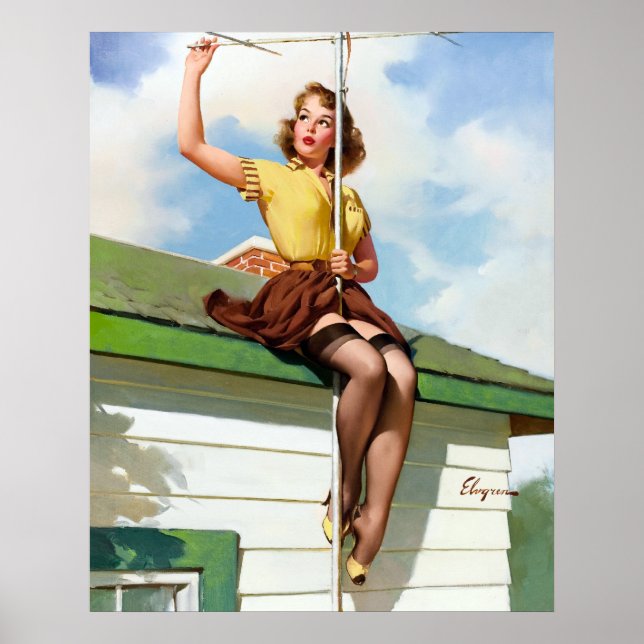 Poster Sur la broche du toit (Devant)