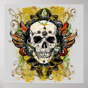 Poster sur la conception du crâne