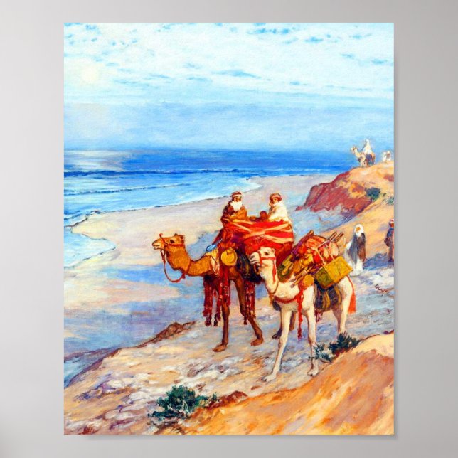 Poster Sur la côte de Tanger l'Atlantique (Devant)