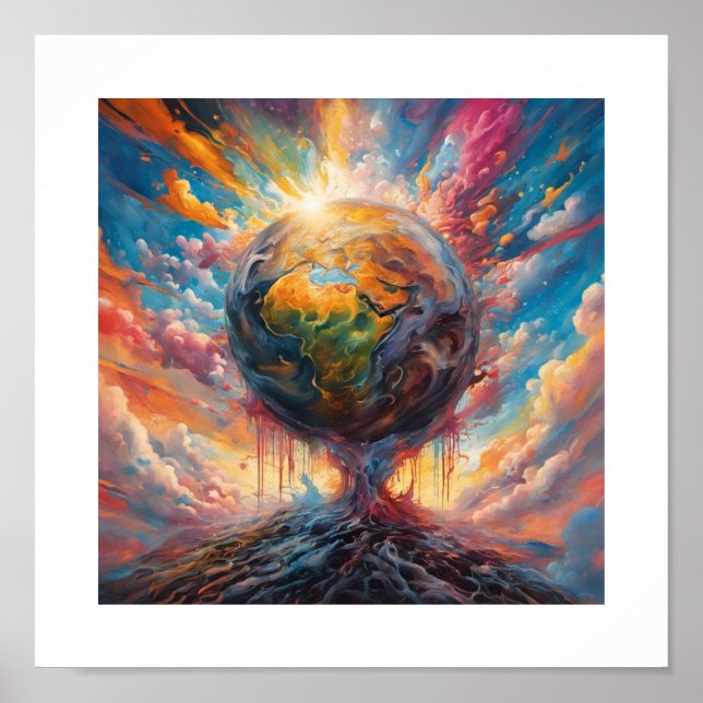 Poster sur la création de la Terre (Devant)