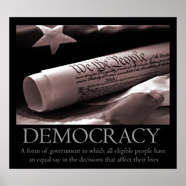 Poster sur la démocratie (Devant)