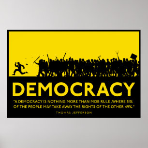 Poster sur la démocratie