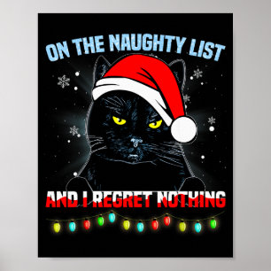 Poster Sur la liste cochonne et je ne regrette rien Chat