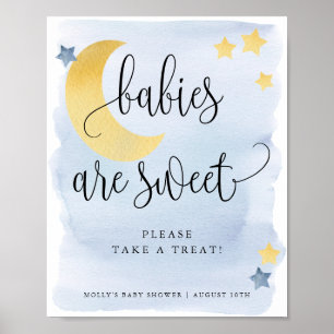 Poster Sur la Lune, les Bébés Bleus sont doux traitement 