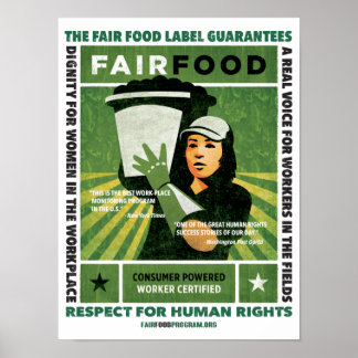 Poster sur la nourriture équitable - Petite