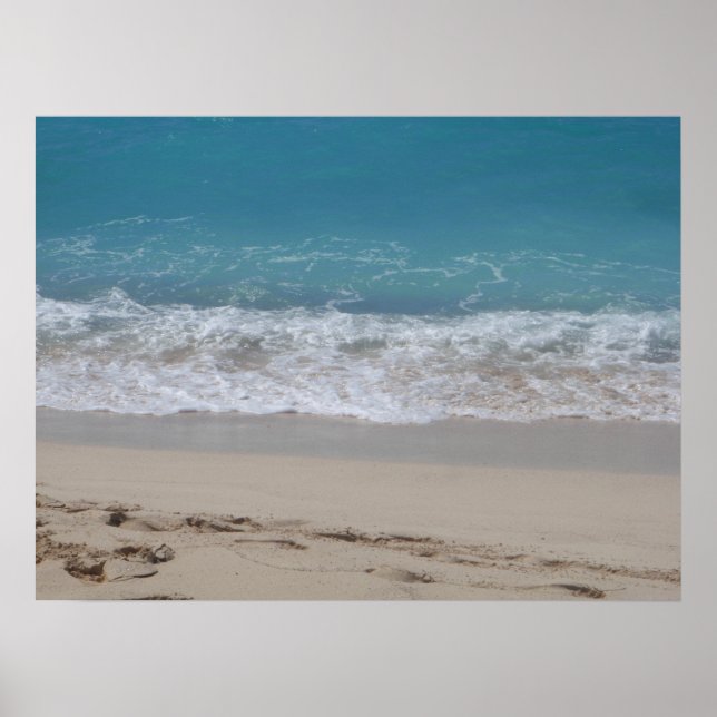 Poster sur la plage (Devant)
