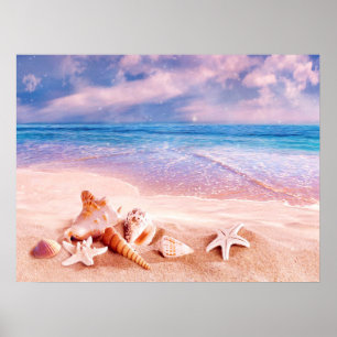 Poster Sur la plage