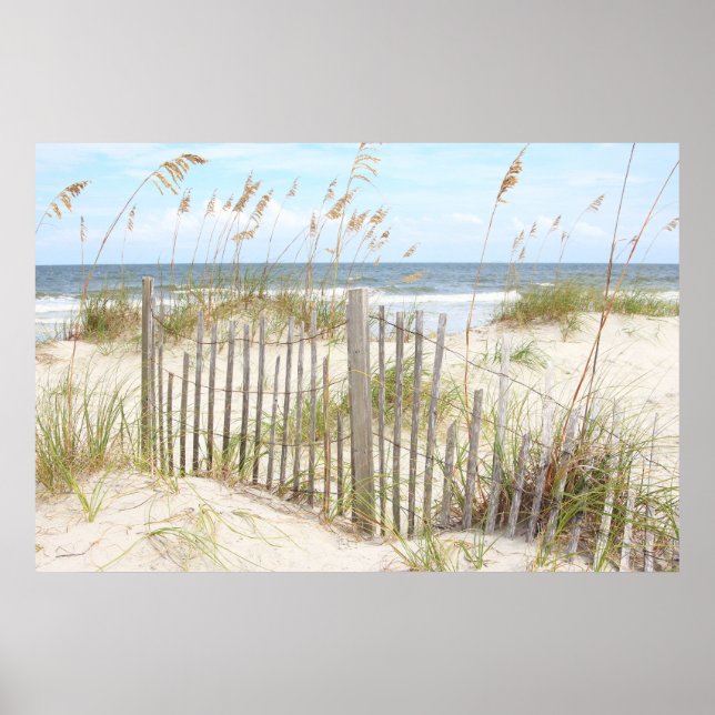 Poster sur la plage (Devant)
