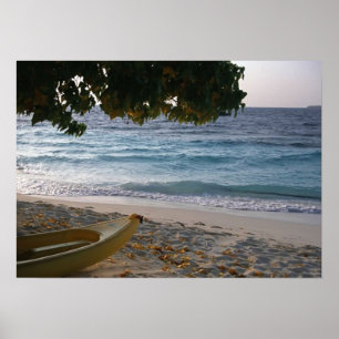 Poster sur la plage