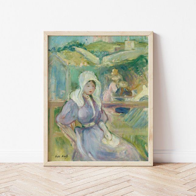 Poster Sur La Plage À Portrieux | Berthe Morisot (Créateur téléchargé)