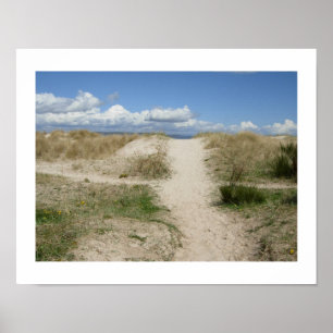 Poster sur la plage de Nairn