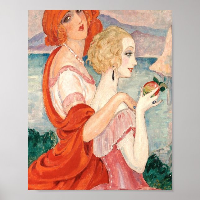 Poster Sur La Route Vers AnaCapri Par Gerda Wegener (Devant)