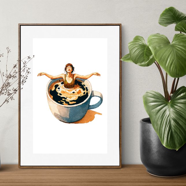 Poster sur la sérénité du café (Créateur téléchargé)