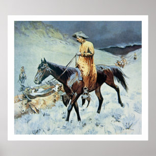 Poster Sur la traînée (huile sur la toile)